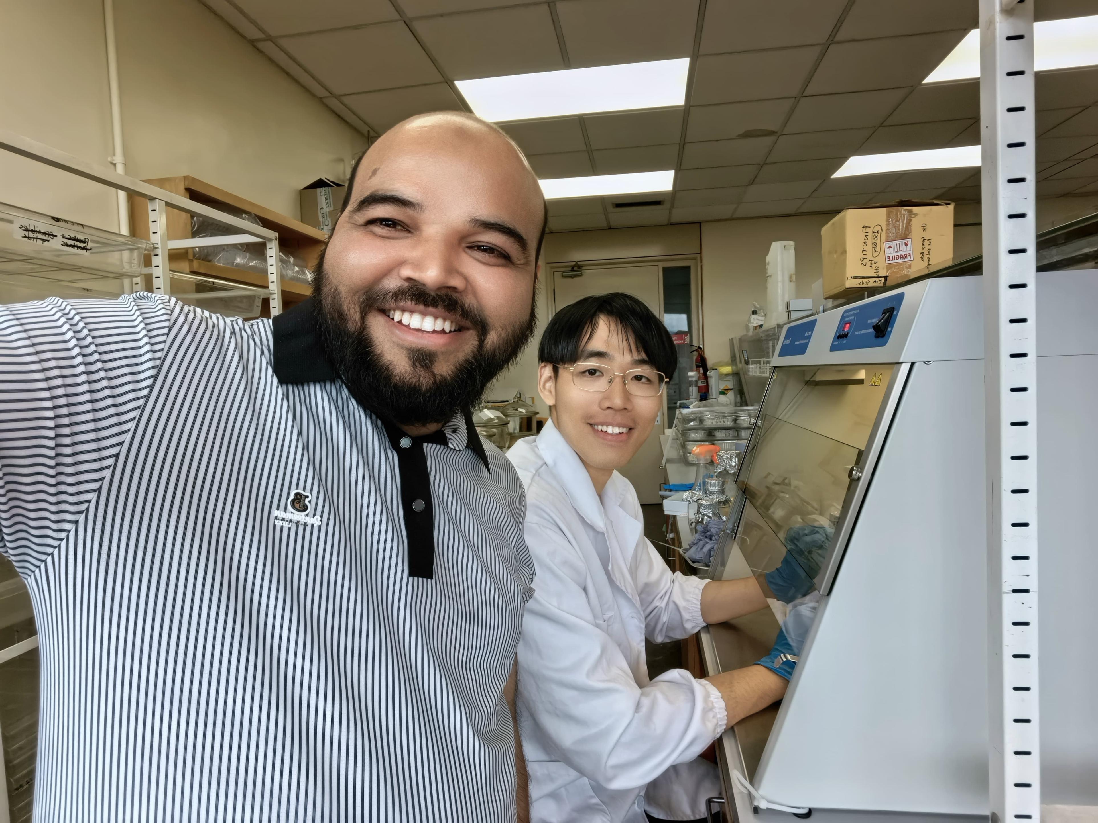 Faheem with Zhenyang Liu